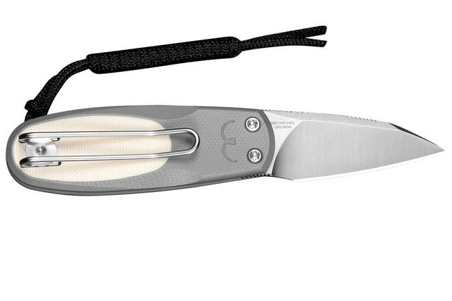 Afbeelding voor Civivi Purr C25054-1, Satin Nitro-V, Gray Ivory G10 zakmes, Ostap Hel design