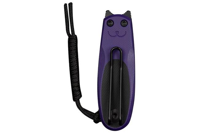 Imagem para Civivi Purr C25054-3, Blackwashed Nitro-V, Purple/Black G10 navalha, Ostap Hel design