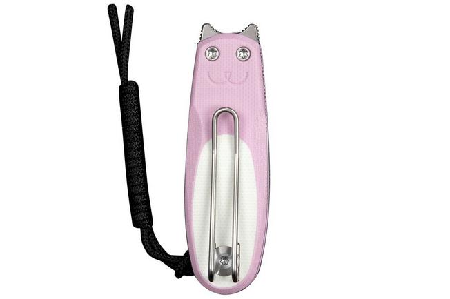 Afbeelding voor Civivi Purr C25054-4, Satin Nitro-V, Powder Pink/White G10 zakmes, Ostap Hel design
