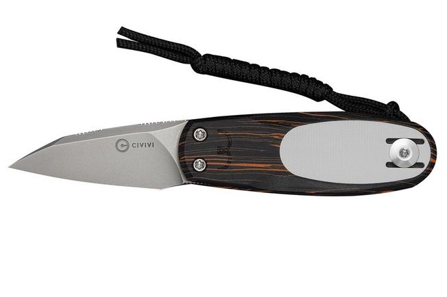 Bild für Civivi Purr C25054-5, Stonewashed Nitro-V, Orange Black White G10 Taschenmesser, Ostap Hel design