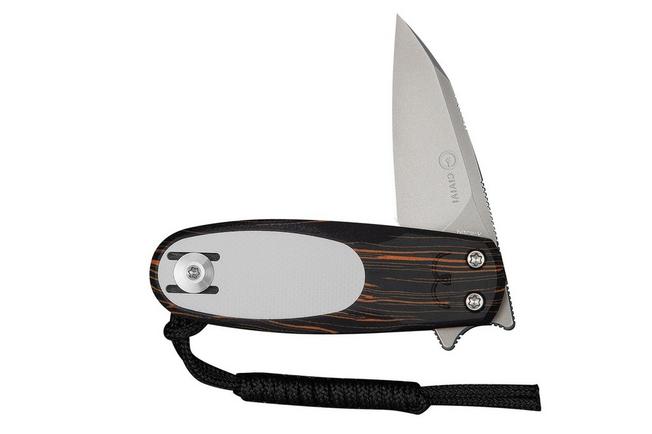 Bild für Civivi Purr C25054-5, Stonewashed Nitro-V, Orange Black White G10 Taschenmesser, Ostap Hel design