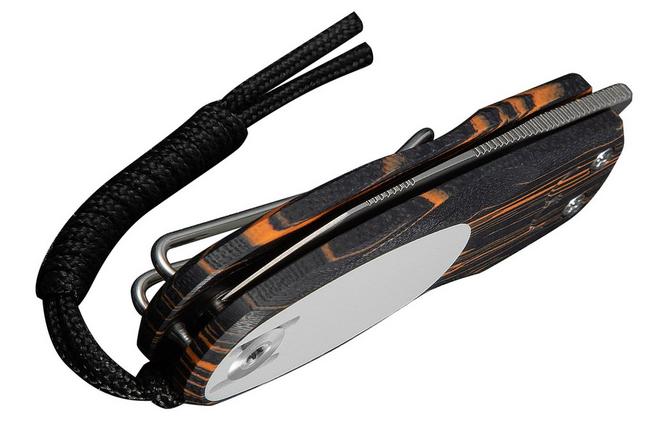Bild für Civivi Purr C25054-5, Stonewashed Nitro-V, Orange Black White G10 Taschenmesser, Ostap Hel design