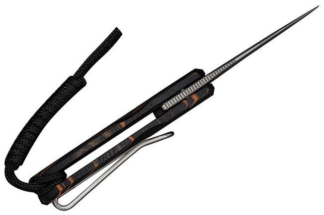 Bild für Civivi Purr C25054-5, Stonewashed Nitro-V, Orange Black White G10 Taschenmesser, Ostap Hel design