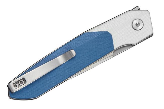 Image for Civivi Brr15 Light C25063-1, Satin Nitro-V, White / Blue G10 pocket knife, Rafal Brzeski design
