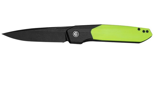 Image for Civivi Brr15 Light C25063-2, Blackwashed Nitro-V, Neon Green / Black G10 pocket knife, Rafal Brzeski design