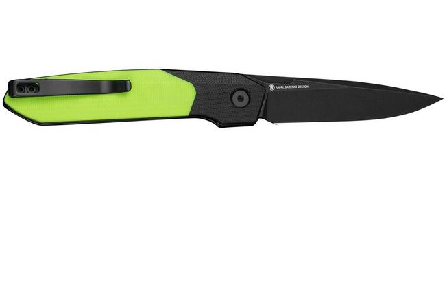 Image for Civivi Brr15 Light C25063-2, Blackwashed Nitro-V, Neon Green / Black G10 pocket knife, Rafal Brzeski design