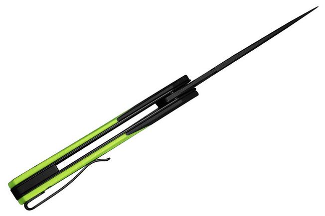 Image for Civivi Brr15 Light C25063-2, Blackwashed Nitro-V, Neon Green / Black G10 pocket knife, Rafal Brzeski design