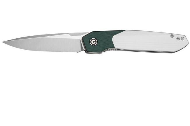 Image for Civivi Brr15 Light C25063-4, Satin Nitro-V, Teal Green / White G10 pocket knife, Rafal Brzeski design