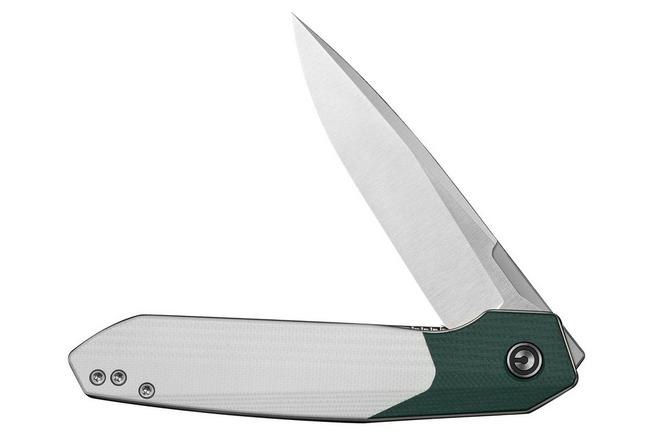 Image for Civivi Brr15 Light C25063-4, Satin Nitro-V, Teal Green / White G10 pocket knife, Rafal Brzeski design