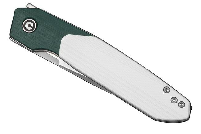 Image for Civivi Brr15 Light C25063-4, Satin Nitro-V, Teal Green / White G10 pocket knife, Rafal Brzeski design
