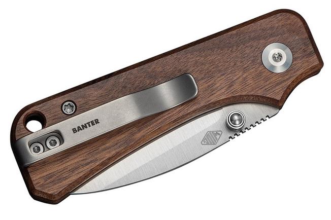 Image for Civivi Baby Banter C25066A-2, Satin Nitro-V, Guibourtia Wood, Slipjoint pocket knife, Ben Petersen design
