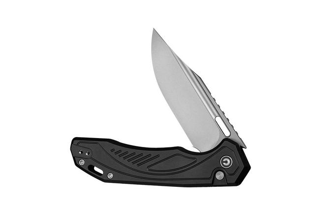 Afbeelding voor Civivi Zelthara C25076-1, Stonewashed 14C28N, Black Aluminum zakmes