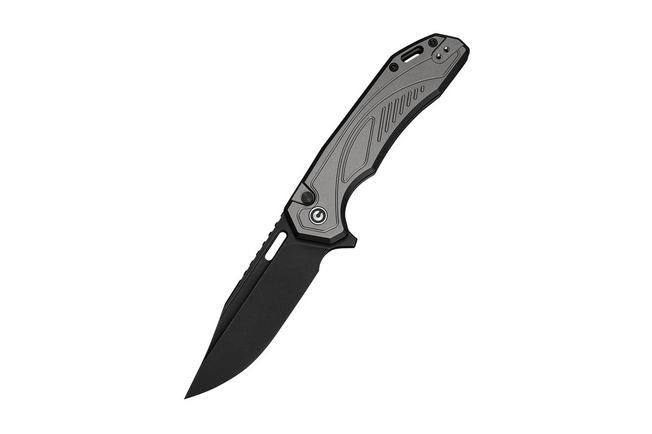 Afbeelding voor Civivi Zelthara C25076-2, Black Stonewashed 14C28N, Grey Aluminum zakmes