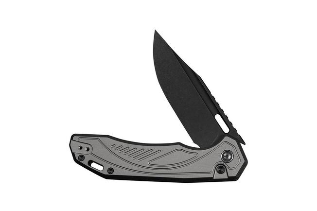 Afbeelding voor Civivi Zelthara C25076-2, Black Stonewashed 14C28N, Grey Aluminum zakmes