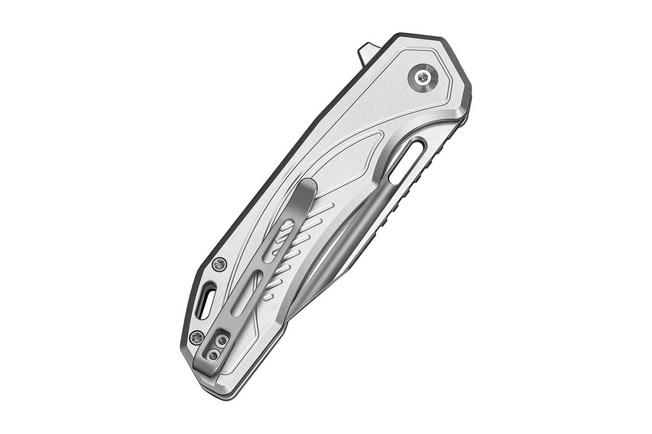 Afbeelding voor Civivi Zelthara C25076-3, Satin 14C28N, Silver Aluminum zakmes