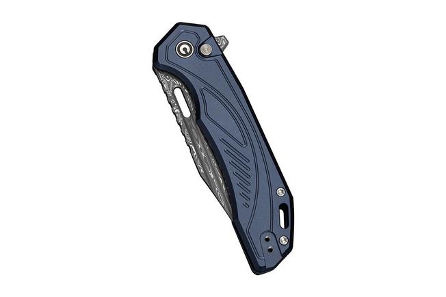 Afbeelding voor Civivi Zelthara C25076-DS1, Damascus, Dark Blue Aluminum zakmes