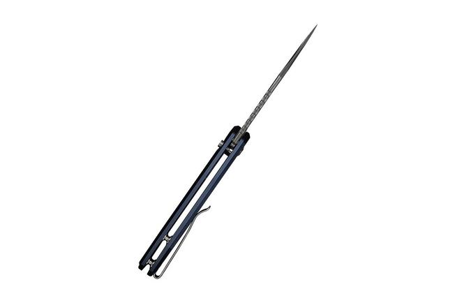 Afbeelding voor Civivi Zelthara C25076-DS1, Damascus, Dark Blue Aluminum zakmes