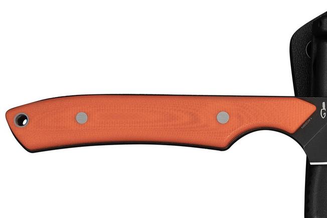 Imagem para Civivi High Grass Field Knife C25084-1, Blackwashed 14C28N, Orange G10, faca de caça, Matt Gentry design