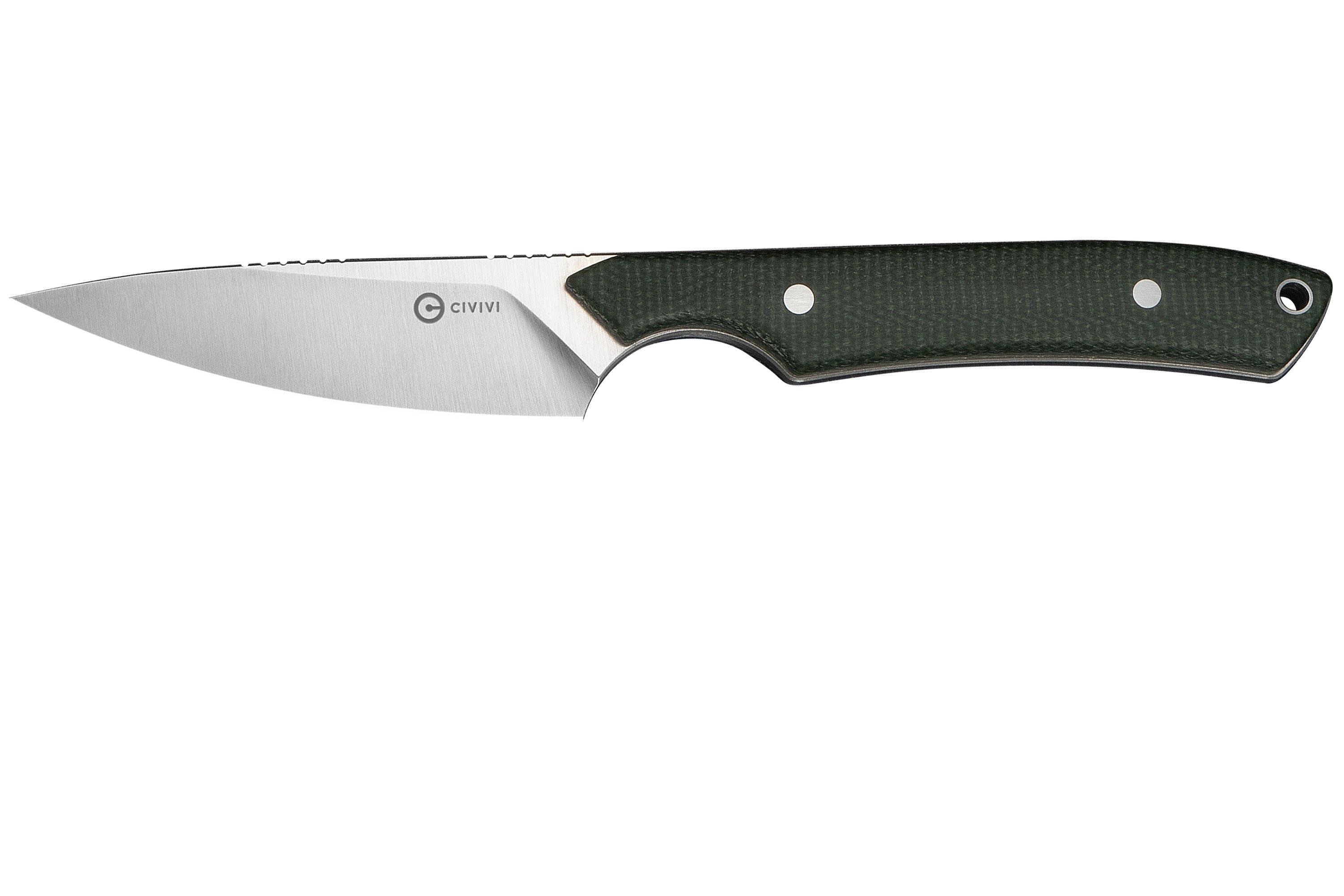Civivi High Grass Field Knife C25084-2, Satin 14C28N, Green Canvas
