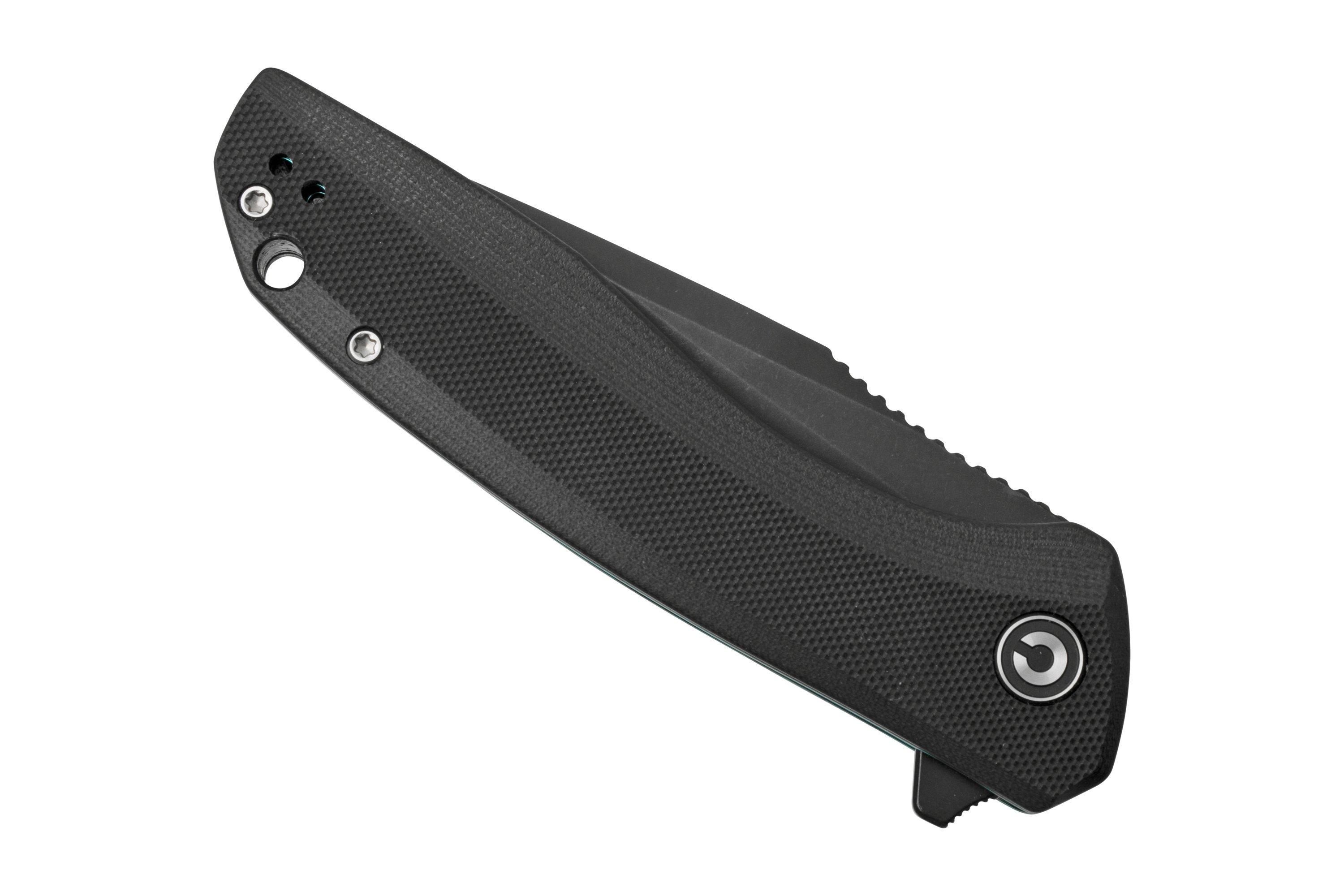 Civivi Baklash C801H Blackwashed, Black G10 pocket knife ...