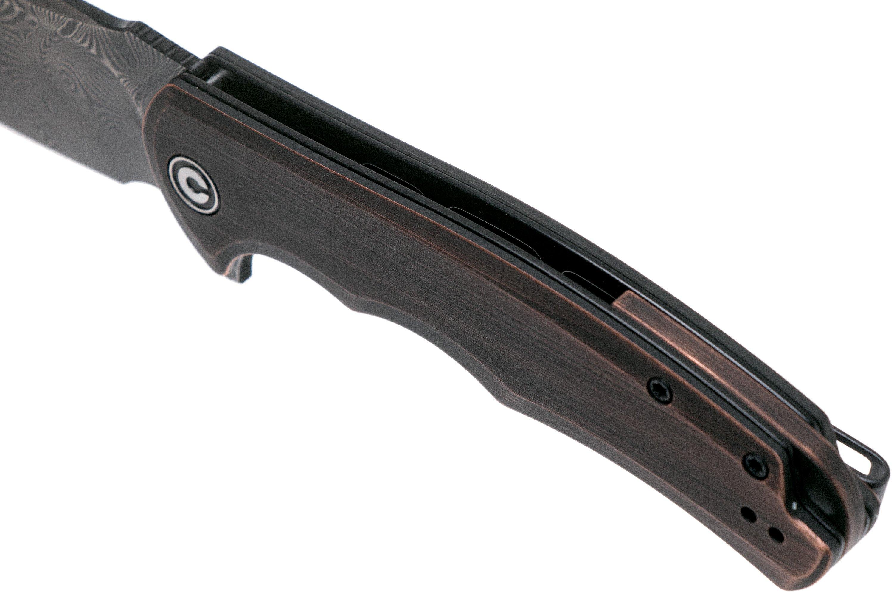 Civivi Praxis C803DS-3 Damascus, Copper pocket knife