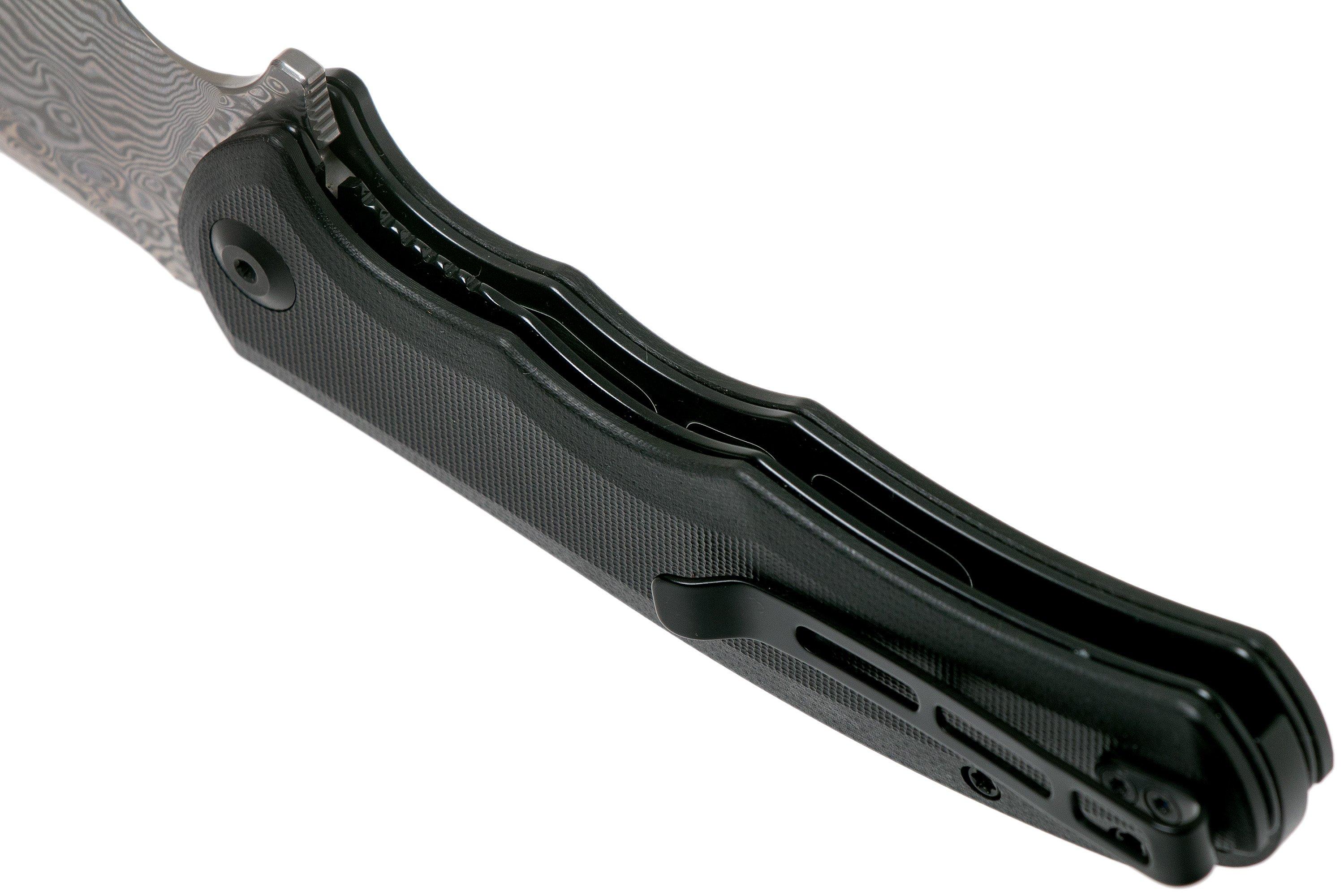 Civivi Praxis C803DS Damascus, Black G10 zakmes Voordelig kopen bij