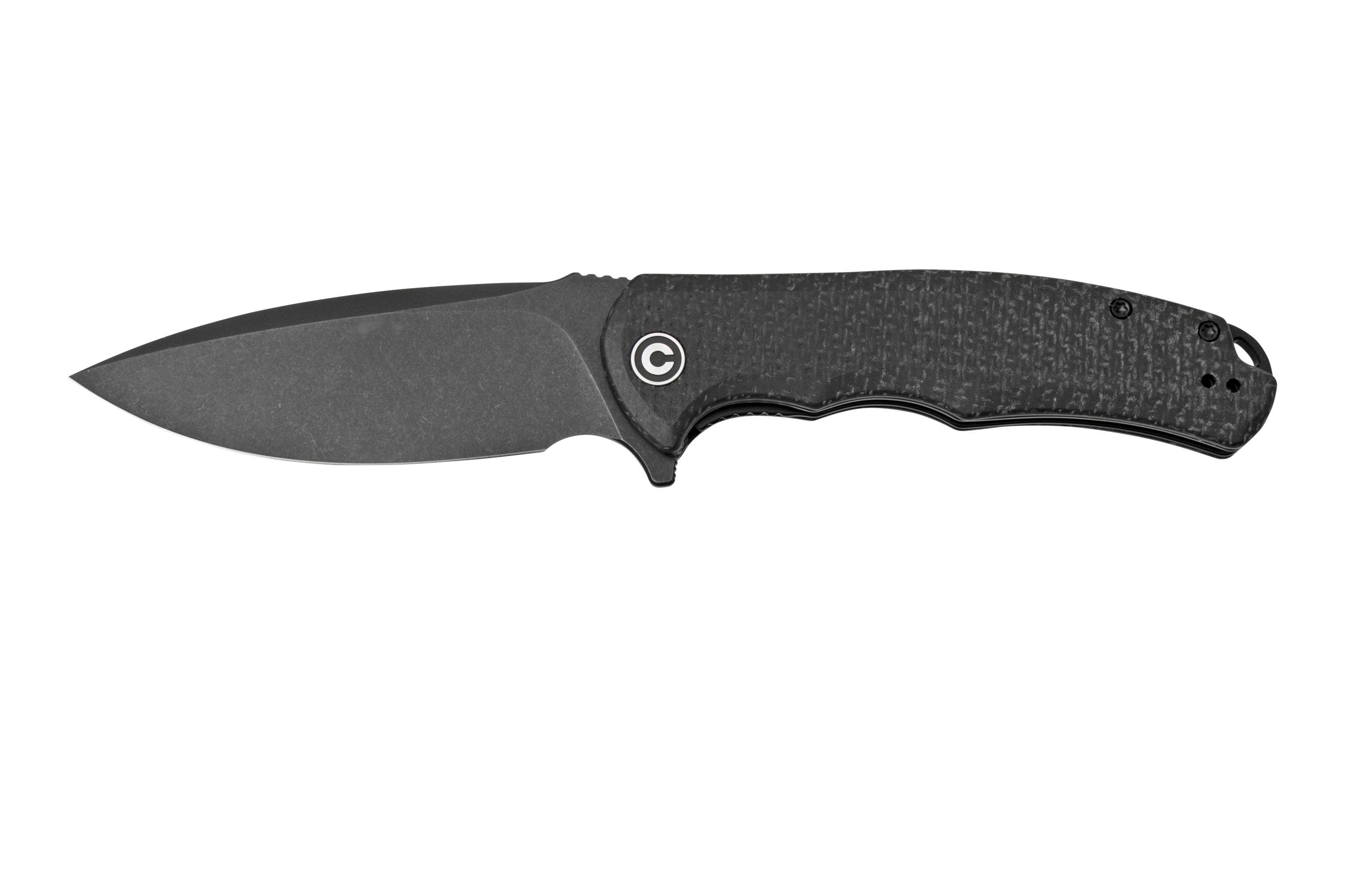 Civivi Praxis C803G Black Coarse Micarta pocket knife
