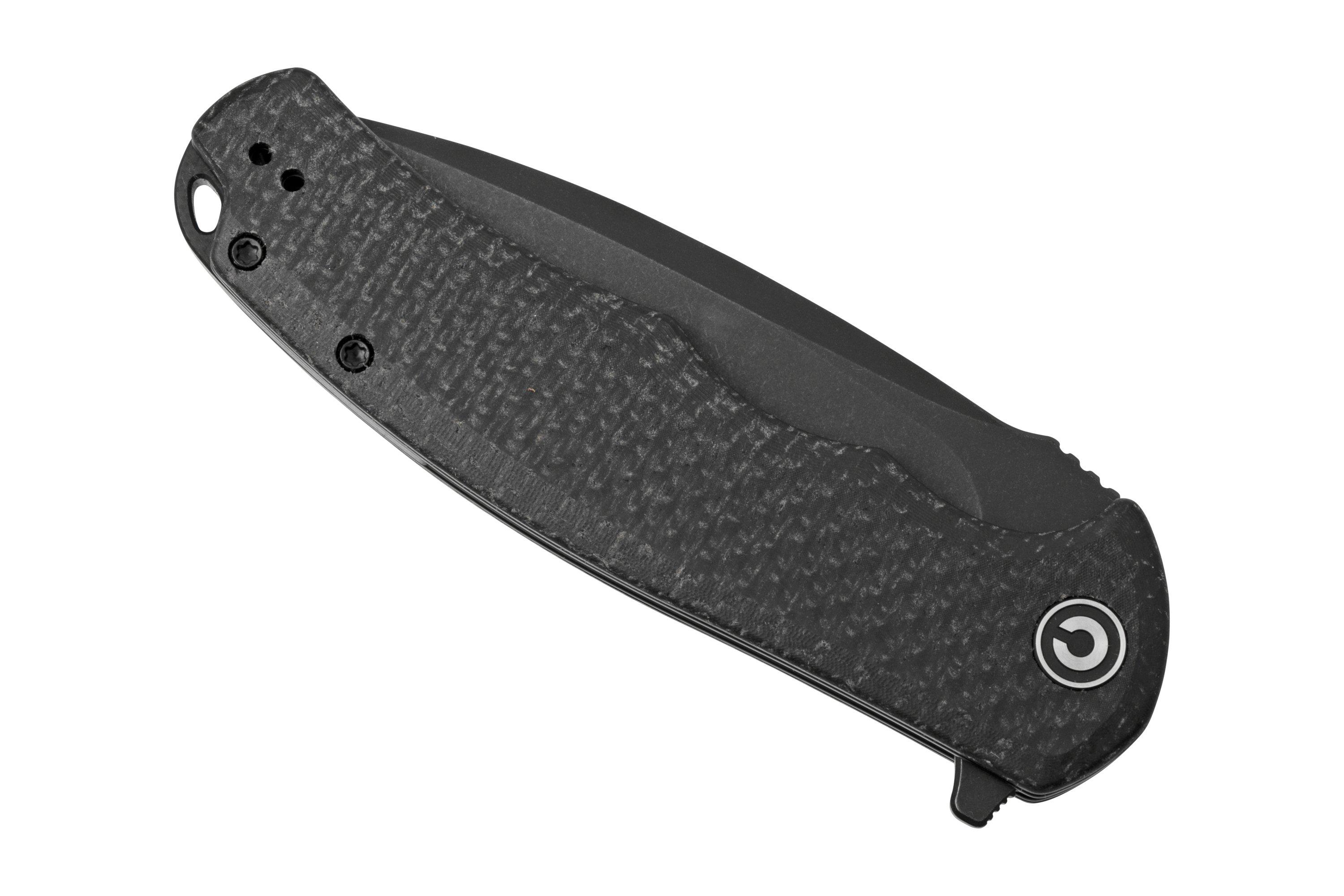 Civivi Praxis C803G Black Coarse Micarta pocket knife | Advantageously ...