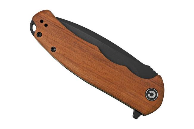 CIVIVI Praxis Flipper Knife Wood Handle 9Cr18MoV Blade