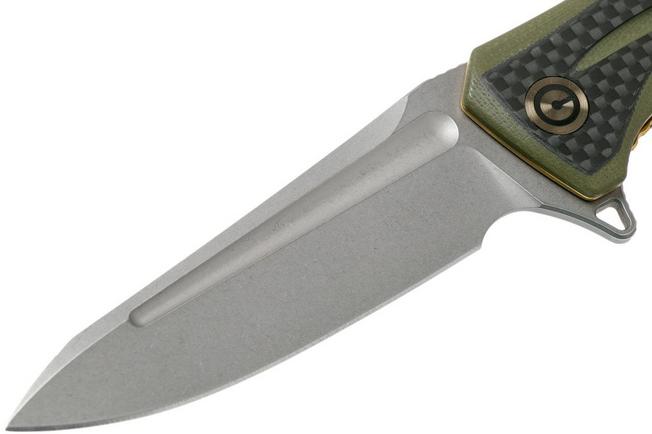 Bild für Civivi Statera C901B Carbonfiber & Green G10 Taschenmesser