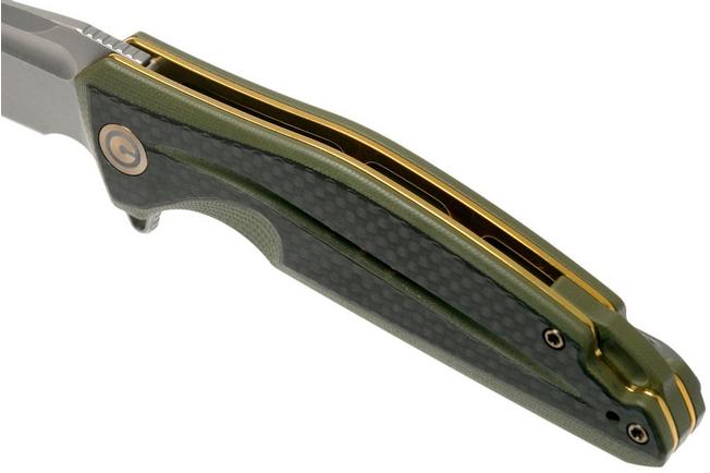Bild für Civivi Statera C901B Carbonfiber & Green G10 Taschenmesser