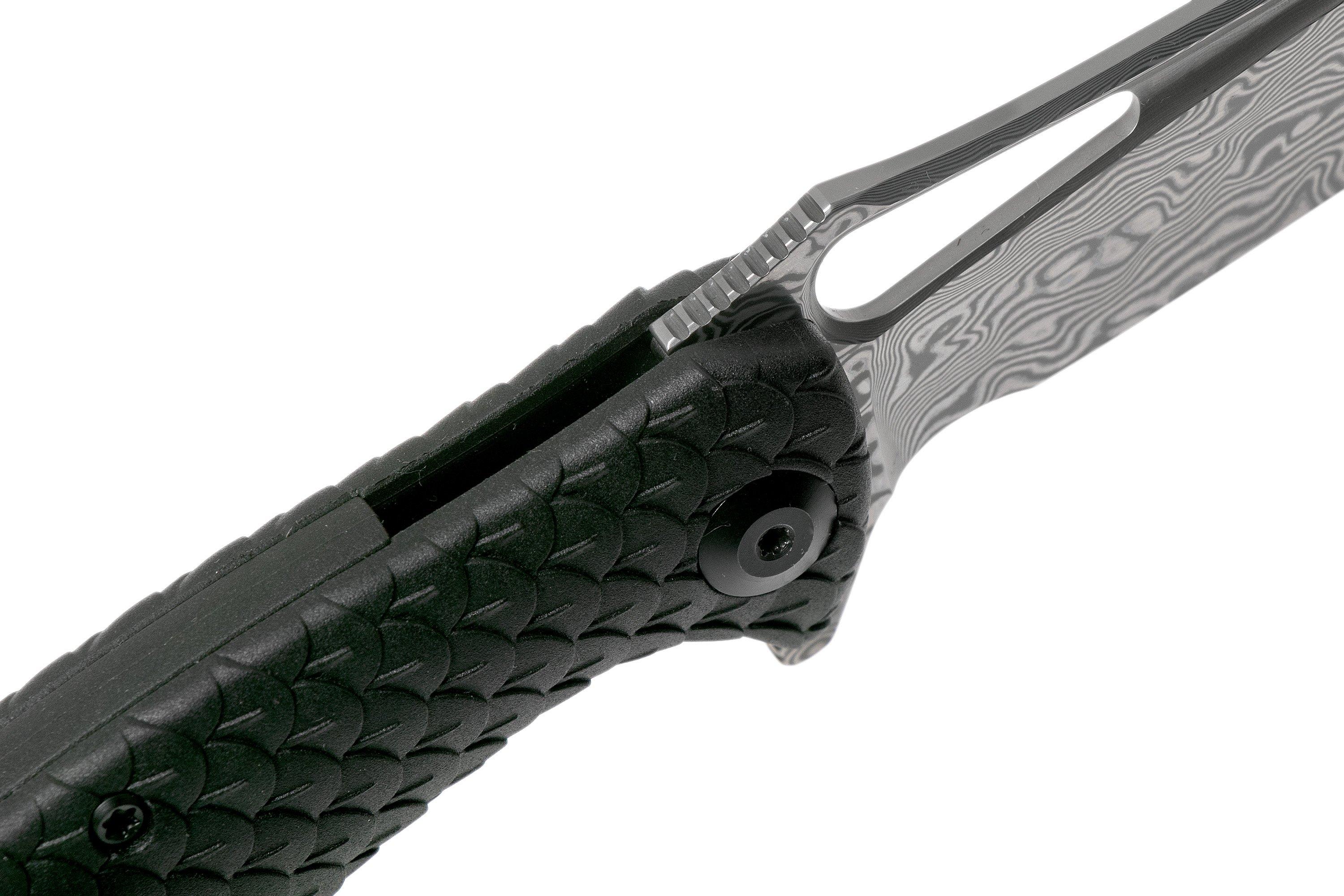 Civivi Wyvern C902DS Damascus, Black pocket knife Advantageously