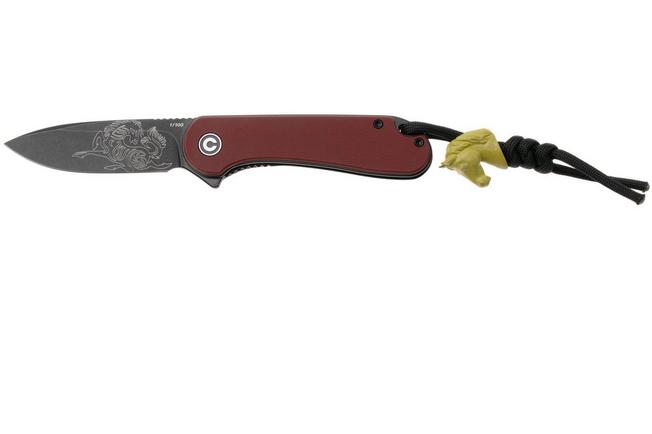 Bild für Civivi Elementum Year Of The Fire Horse Edition C907A-1 Blackwashed D2, Burgundy G10, Knivesandtools Exclusive Taschenmesser