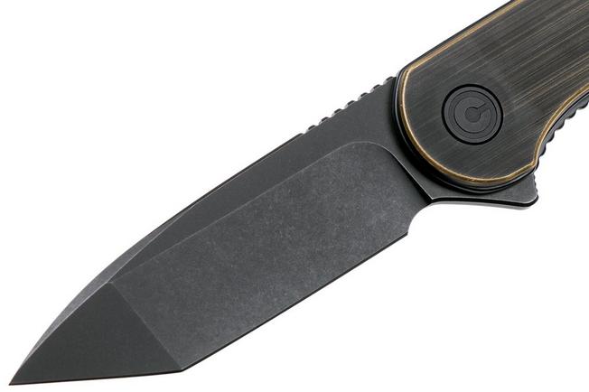 CIVIVI Elementum EDC Knife - Brass Handle D2 Blade