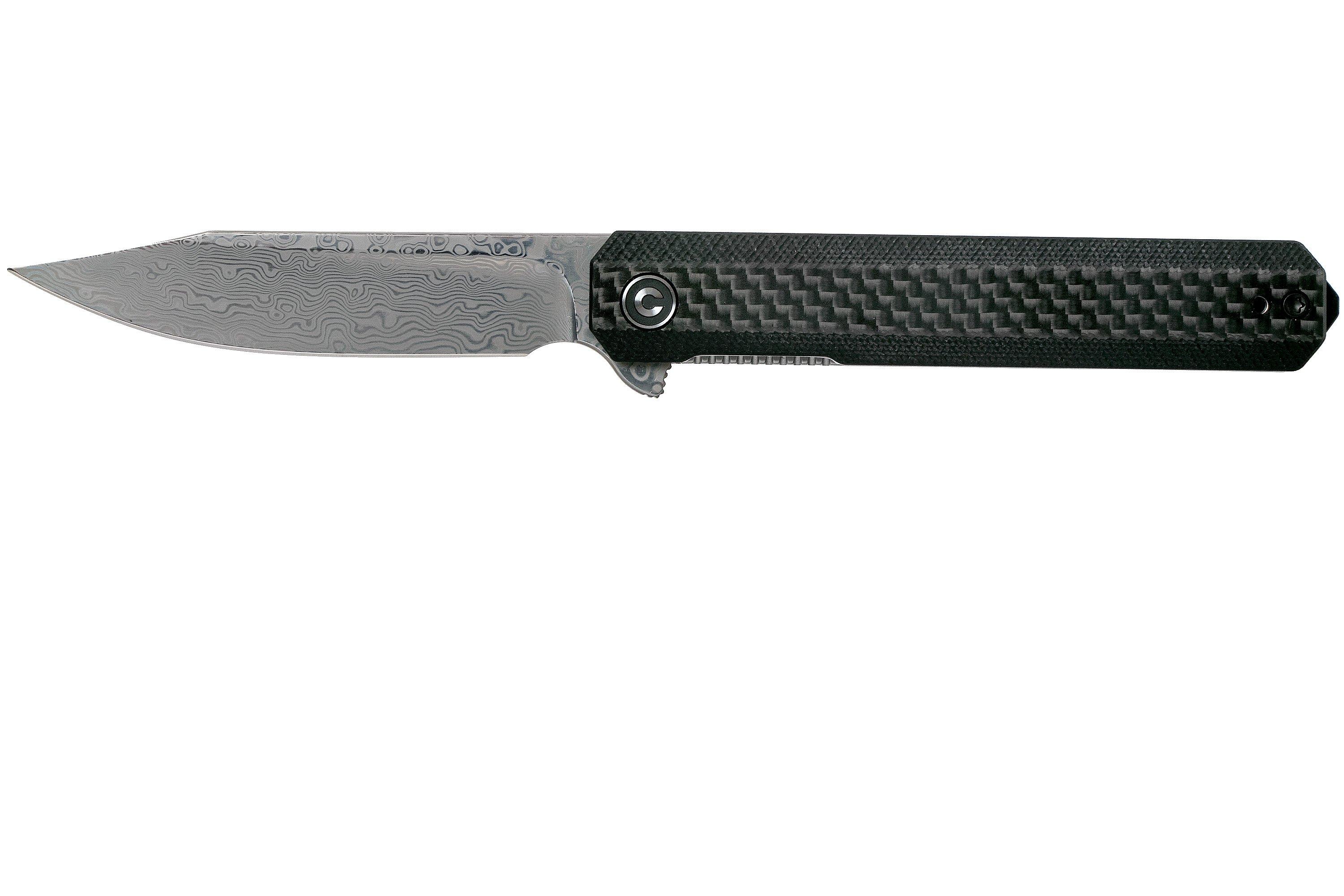 Civivi Chronic C917DS Damascus, Carbonfiber & G10 zakmes Voordelig