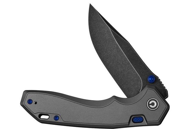 Afbeelding voor Civivi Elite Brova CE25093-1, Blackwashed CPM S35VN, Gray Aluminum zakmes