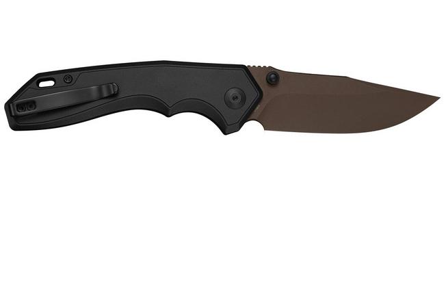 Afbeelding voor Civivi Elite Brova CE25093-2, Dark Brown Stonewashed CPM S35VN, Black Aluminum zakmes