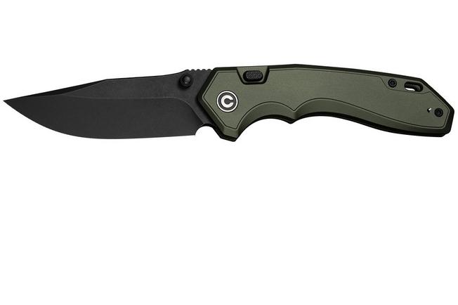Afbeelding voor Civivi Elite Brova CE25093-3, Blackwashed CPM S35VN, Forest Green Aluminum zakmes