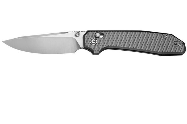 Image for Civivi Elite Tessera CE26029-1, Satin CPM S35VN, Diamond Pattern Gray Aluminum pocket knife