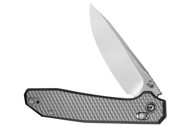 Image for Civivi Elite Tessera CE26029-1, Satin CPM S35VN, Diamond Pattern Gray Aluminum pocket knife
