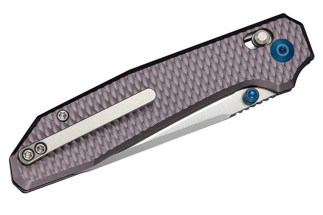 Image for Civivi Elite Tessera CE26029-2, Satin CPM S35VN, Diamond Pattern Purple Aluminum pocket knife