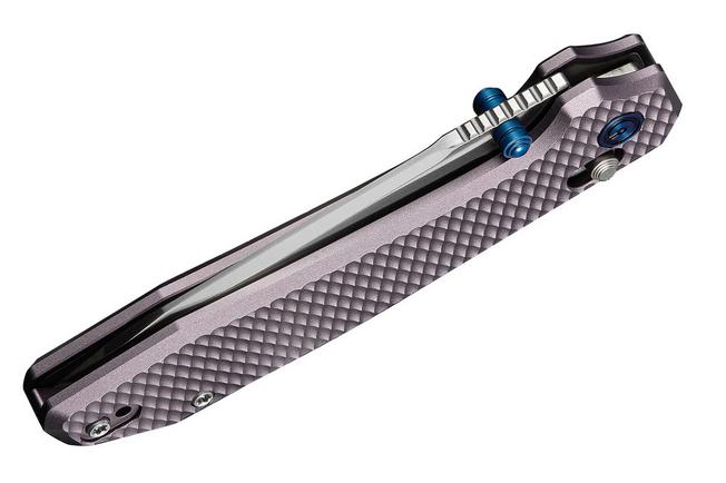 Image for Civivi Elite Tessera CE26029-2, Satin CPM S35VN, Diamond Pattern Purple Aluminum pocket knife