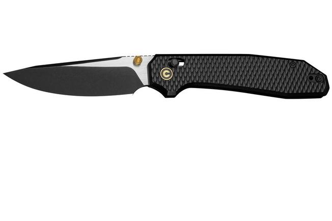 Image for Civivi Elite Tessera CE26029-3, Blackwashed CPM S35VN, Diamond Pattern Black Aluminum pocket knife