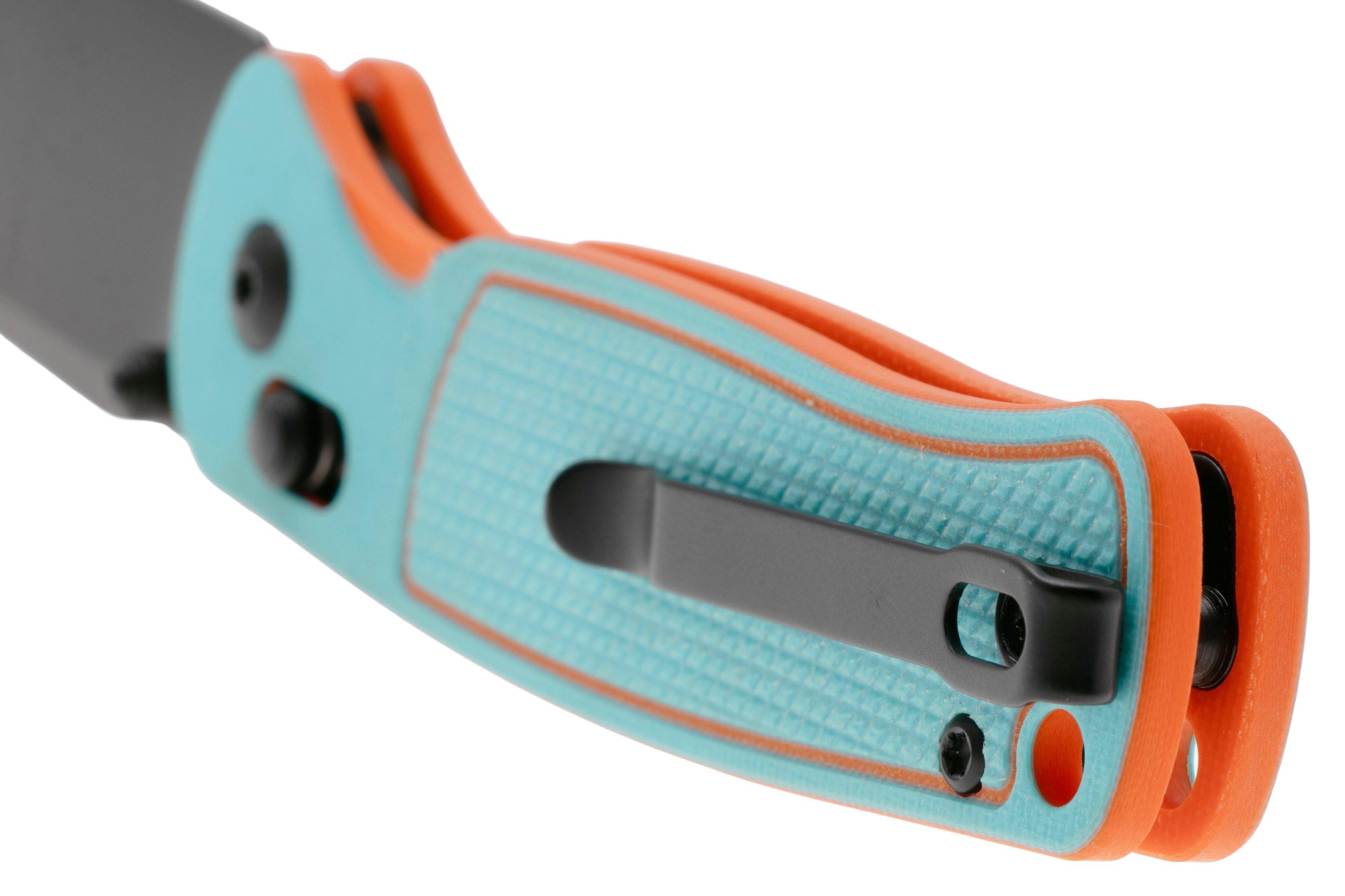 CJRB Shale J1943-BBO, PVD AR-RPM9, Blue Orange G10, pocket knife