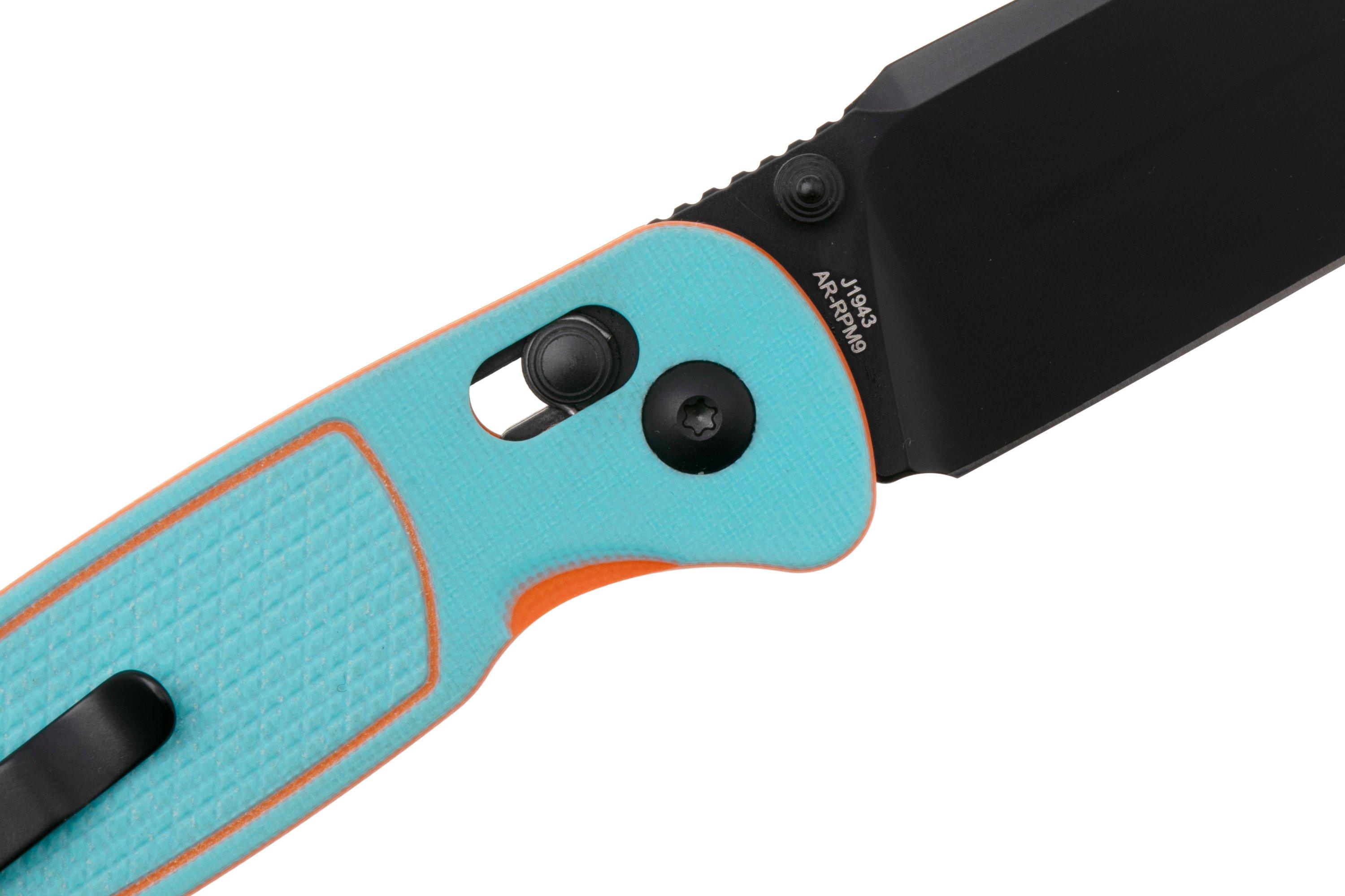 CJRB Shale J1943-BBO, PVD AR-RPM9, Blue Orange G10, pocket knife