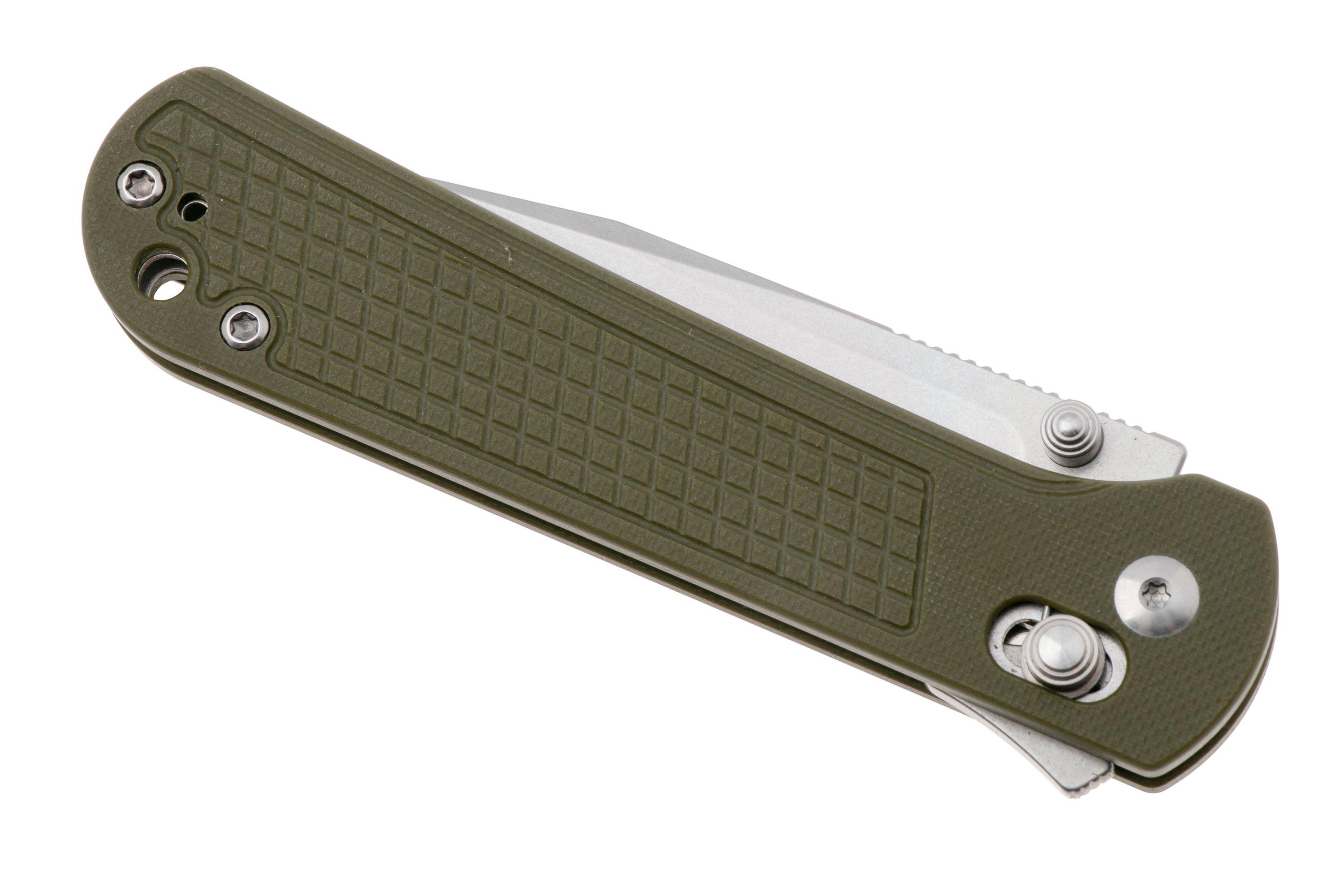 CJRB Bolt J1960-GN Stonewashed AR-RPM9, Green G10, pocket knife