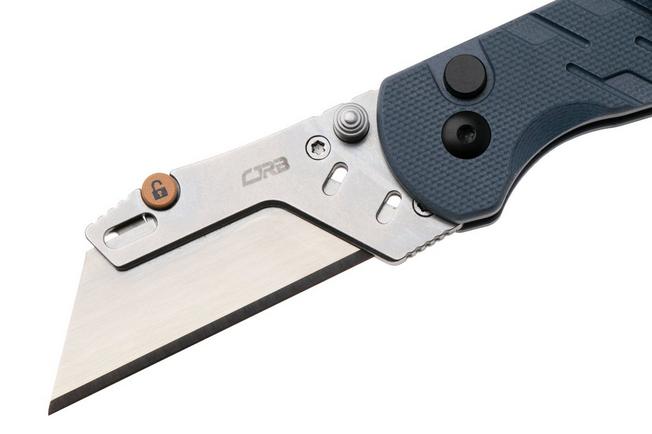 Afbeelding voor CJRB Boxer J1967-BU Stonewashed Blade Holder, Blue G10, zakmes
