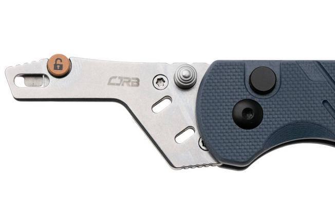 Afbeelding voor CJRB Boxer J1967-BU Stonewashed Blade Holder, Blue G10, zakmes