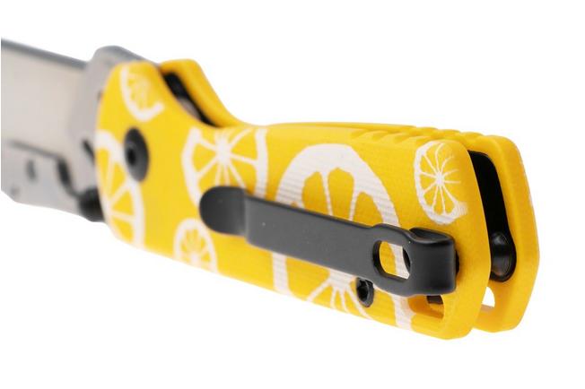 Afbeelding voor CJRB Boxer J1967-LM Stonewashed Blade Holder, Yellow G10, zakmes