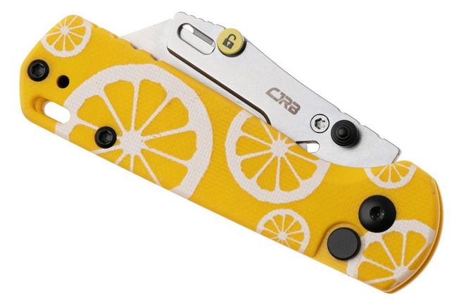 Afbeelding voor CJRB Boxer J1967-LM Stonewashed Blade Holder, Yellow G10, zakmes